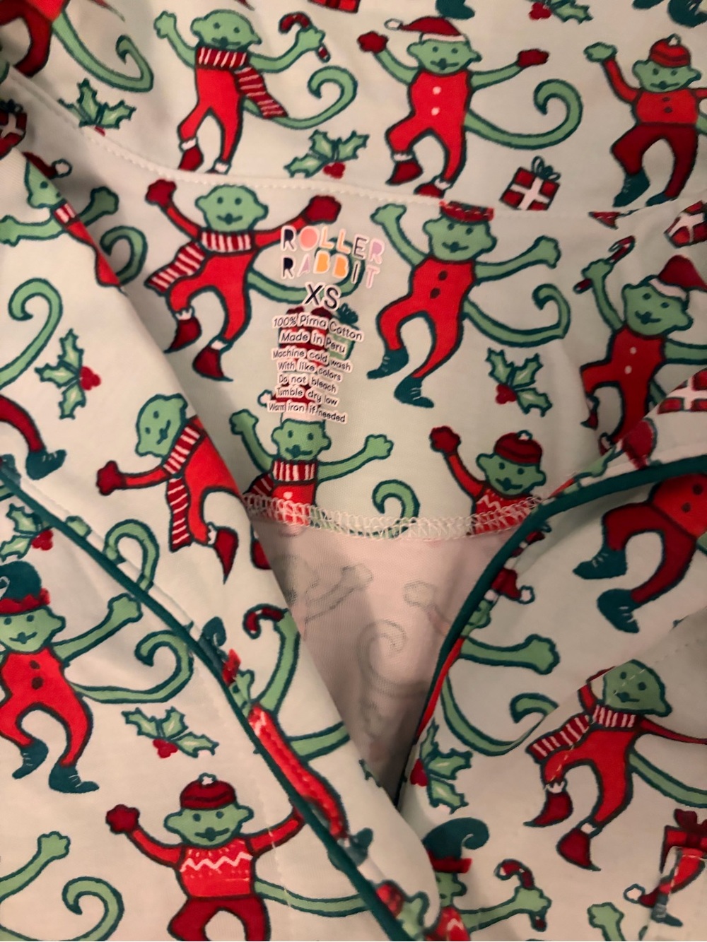 Roller Rabbit Christmas Pajamas - Picture 2 of 3